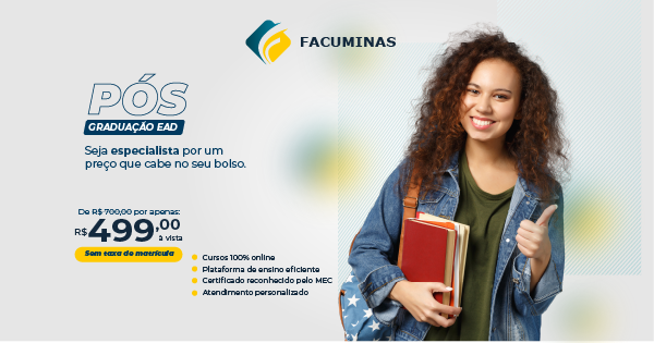 Pós-Graduação EaD Por Apenas 499,00 à Vista