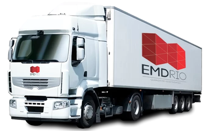 Caminhão de mudanças da EMD Rio