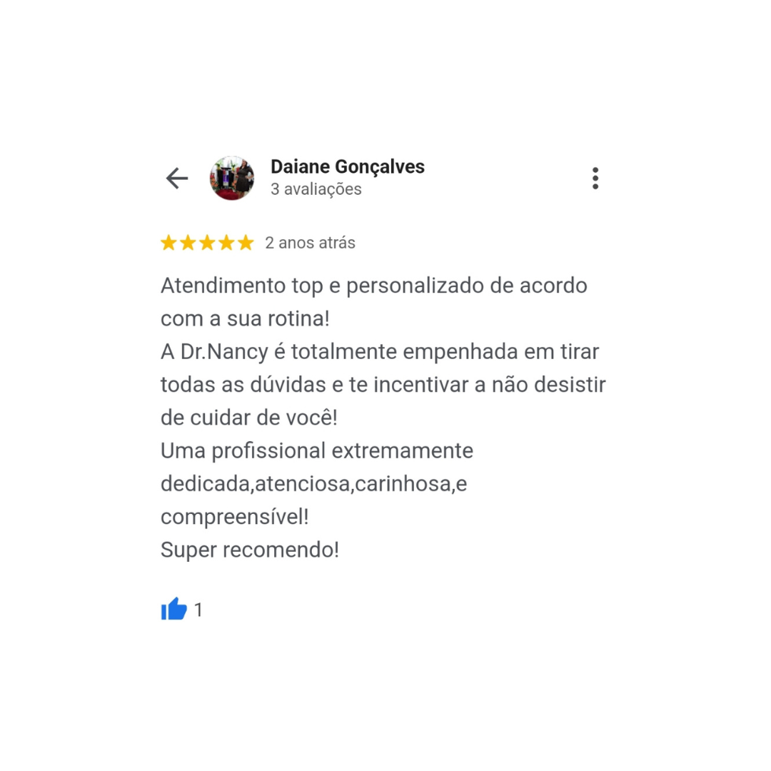 Depoimento 08, imagem original publicada na página da nutricionista Nancy Drumond
